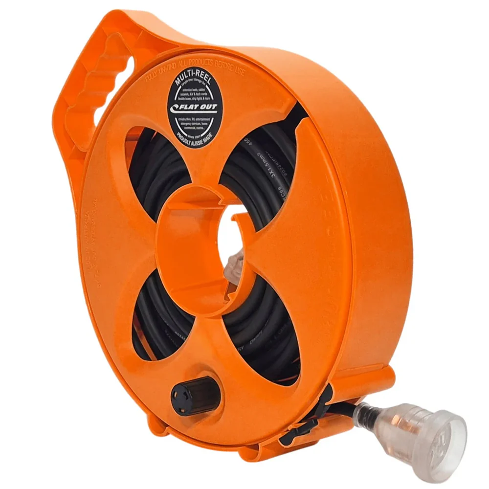 Flat Out Premium 15amp 12.5m Power Lead with Multi-Reel - Image 3