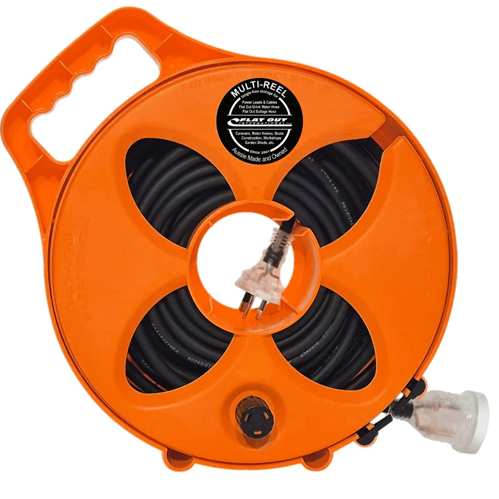 Flat Out Premium 15amp 12.5m Power Lead with Multi-Reel - Image 5