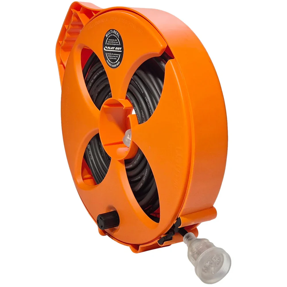 Flat Out Premium 15amp 20m Power Lead with Multi-Reel - Image 4