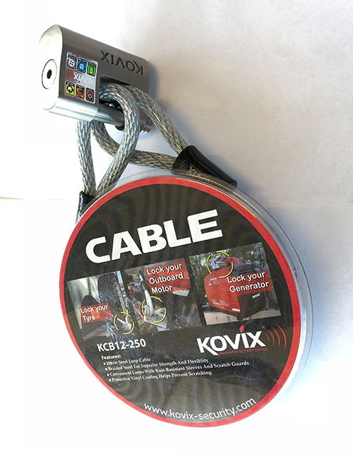 Kovix 12mm Braided Steel Cable 2.5m - Image 3