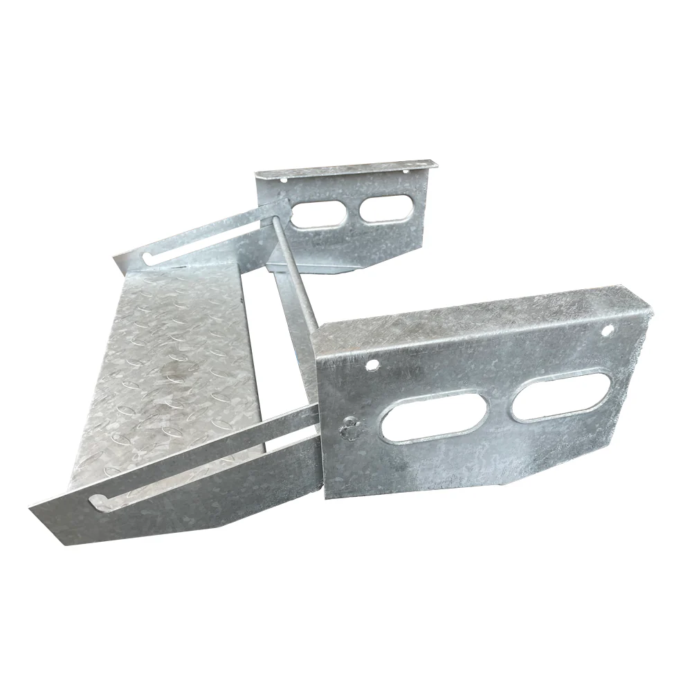 Single Pull-Out Caravan Step - Galvanized Steel 530mm - Image 3