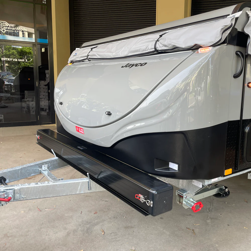 Square Caravan Pole Carrier Aluminium 2m - Image 3