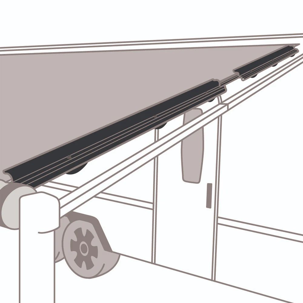 Supex Black Caravan Awning Secura Bar Anti Flap Kit - Image 3